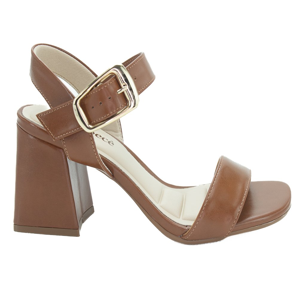 Sandália Feminina Bebecê T6030-123 - Marrom