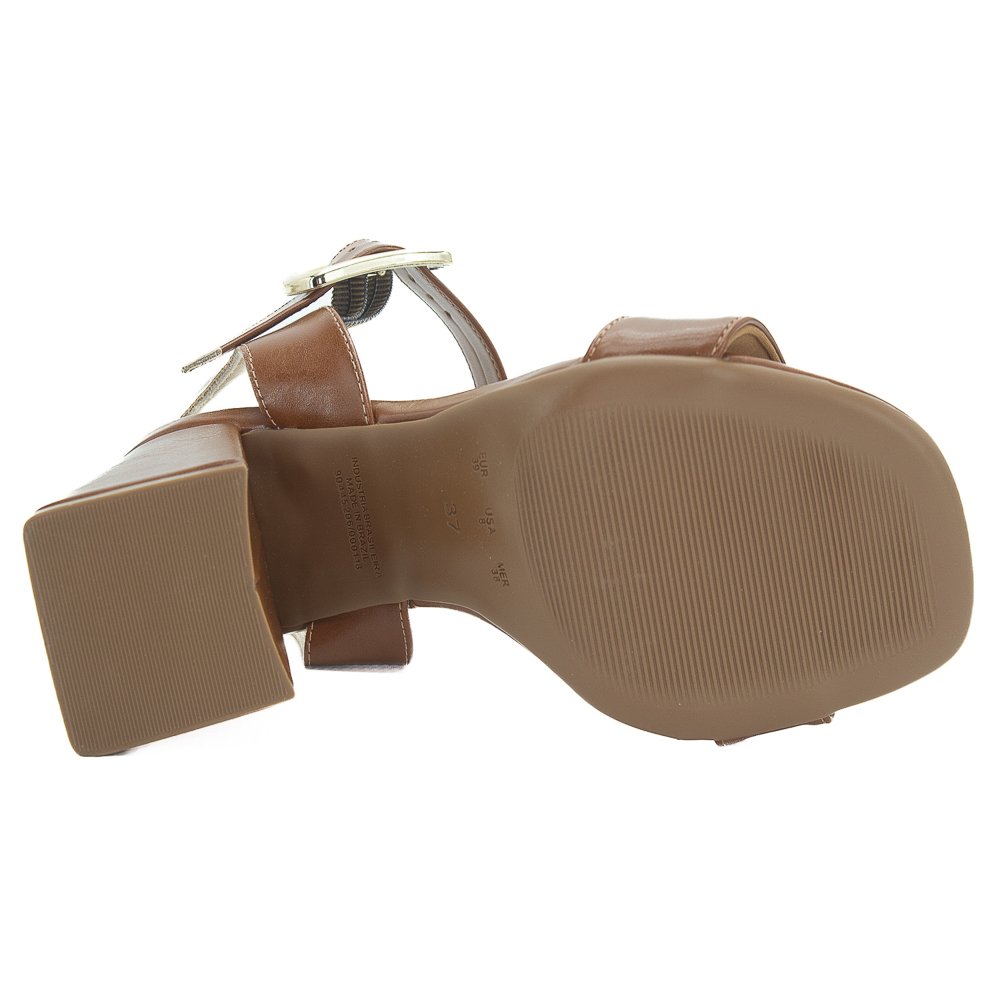 Sandália Feminina Bebecê T6030-123 - Marrom Marrom 4