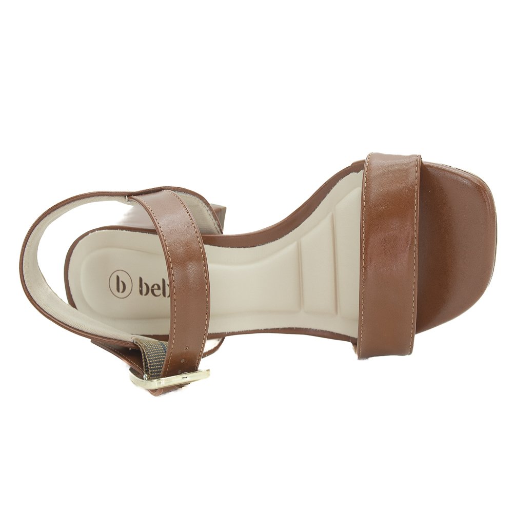 Sandália Feminina Bebecê T6030-123 - Marrom Marrom 5