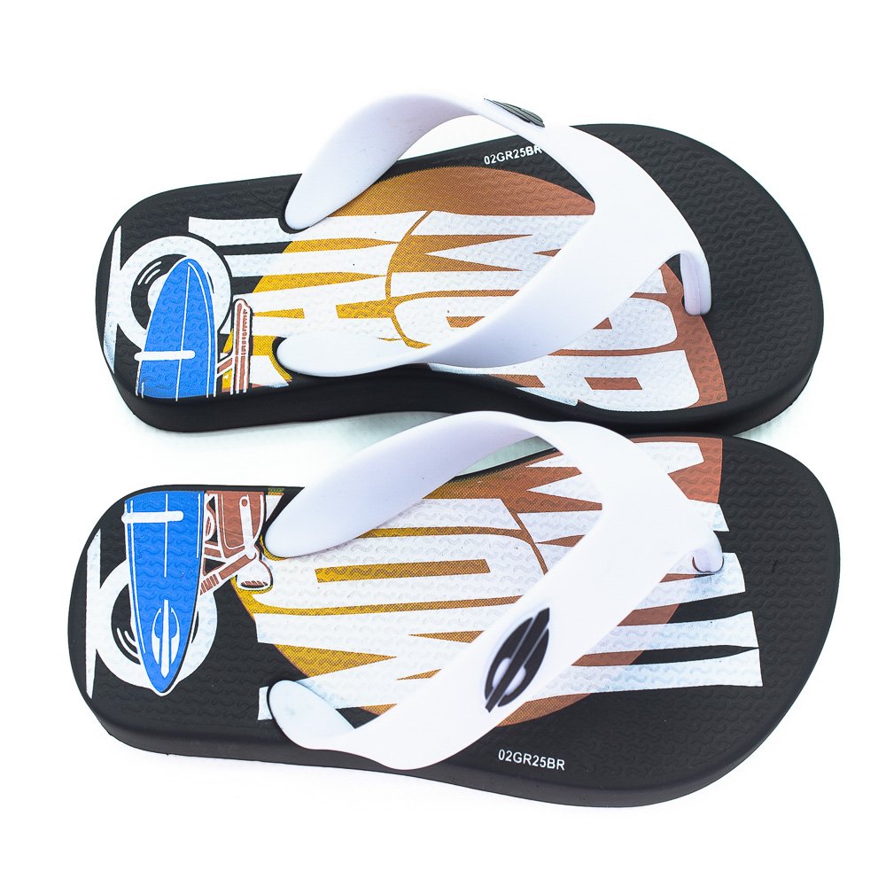 Chinelo Infantil Menino Mormaii Tropical - Preto Preto 2