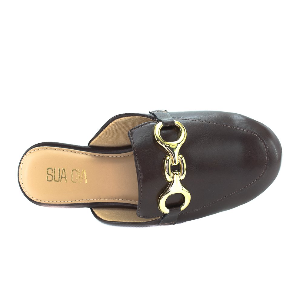 Mule Feminino Sua Cia 8352.16066 - Marrom Marrom 5
