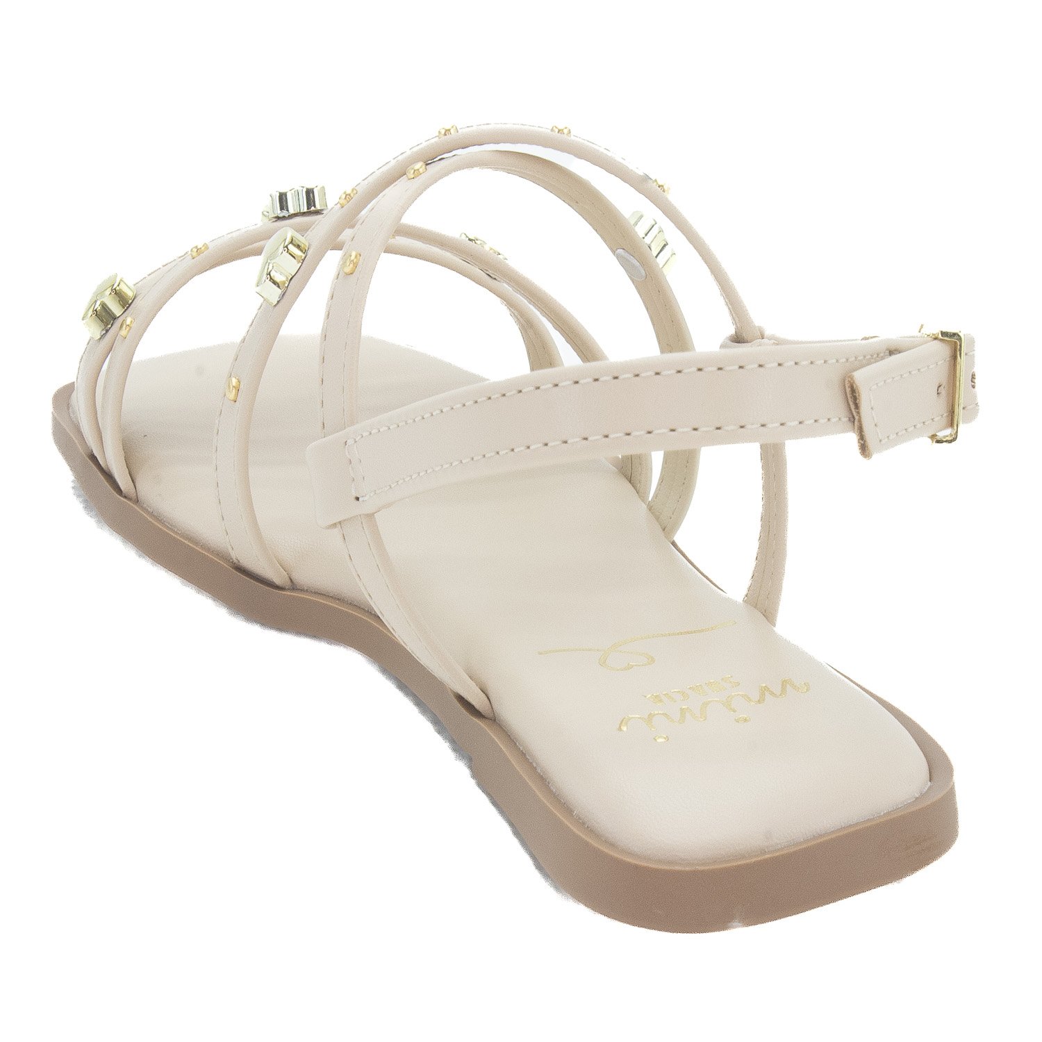 Sandália Infantil Menina Mini Sua Cia 9185.52106 - Off White Branco 3