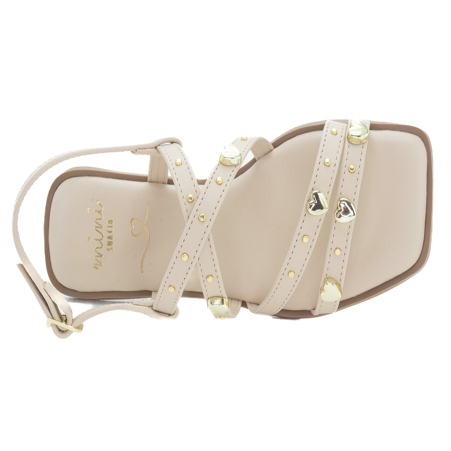 Sandália Infantil Menina Mini Sua Cia 9185.52106 - Off White Branco 5