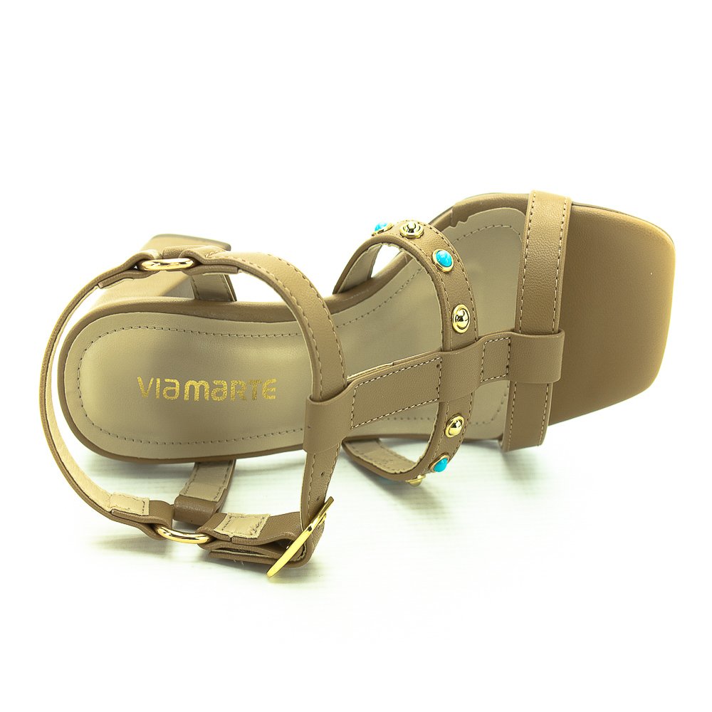 Sandália Feminina Via Marte 105-016-02 - Marrom Marrom 5