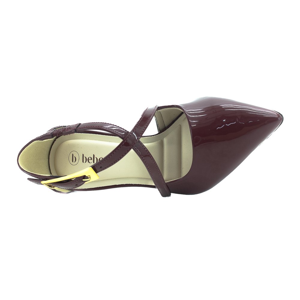 Scarpin Feminino Bebecê T9430-252 - Vinho Vermelho 5