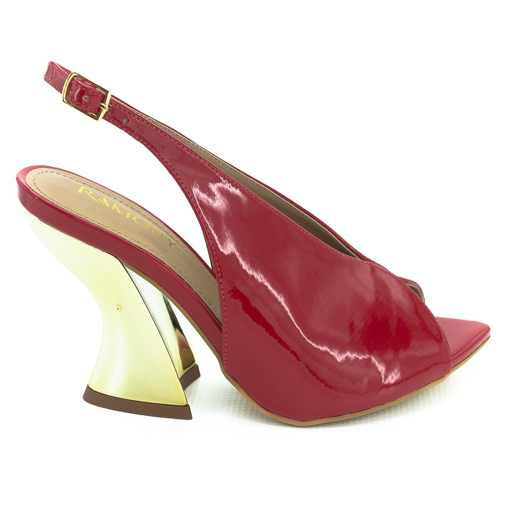 Sapato Feminino Ramony Slingback 1510/552 - Vermelho