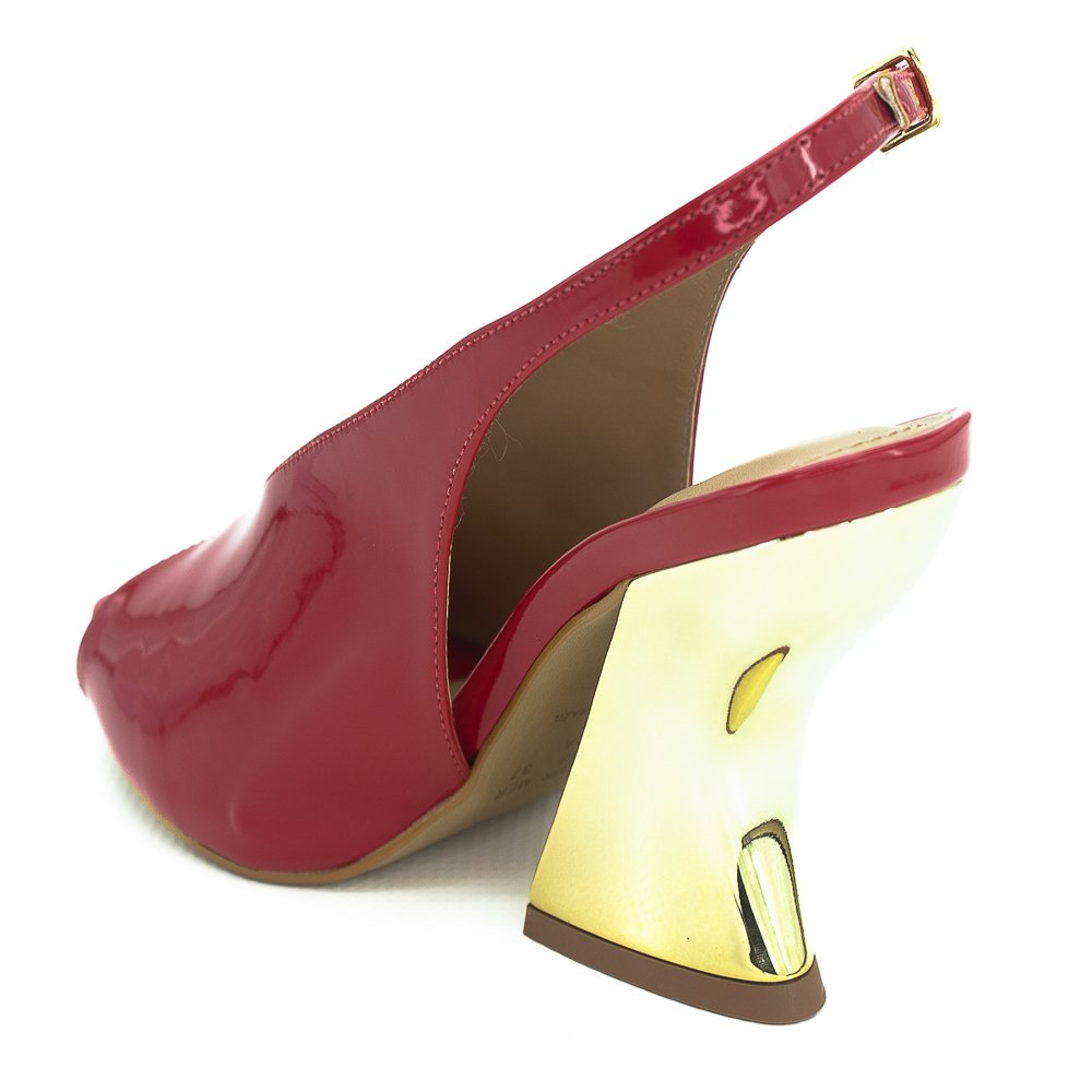 Sapato Feminino Ramony Slingback 1510/552 - Vermelho Vermelho 4