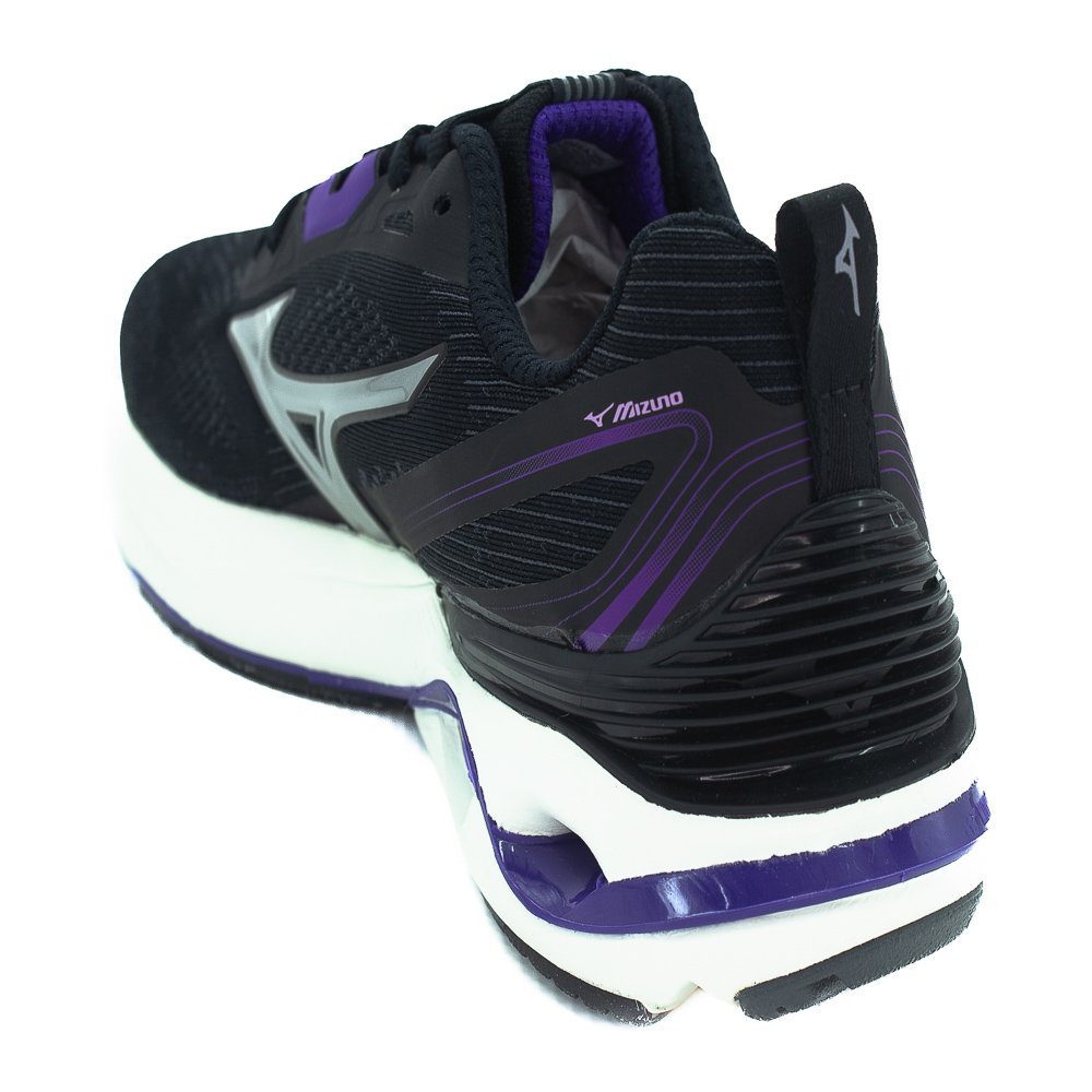 Tênis Feminino Mizuno Wave Dynasty 7 - Preto E Roxo Preto/Roxo 3