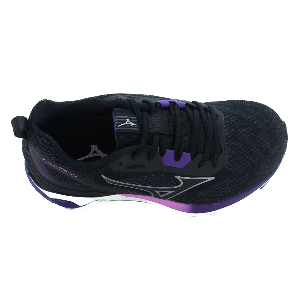 Tênis Feminino Mizuno Wave Dynasty 7 - Preto E Roxo Preto/Roxo 5
