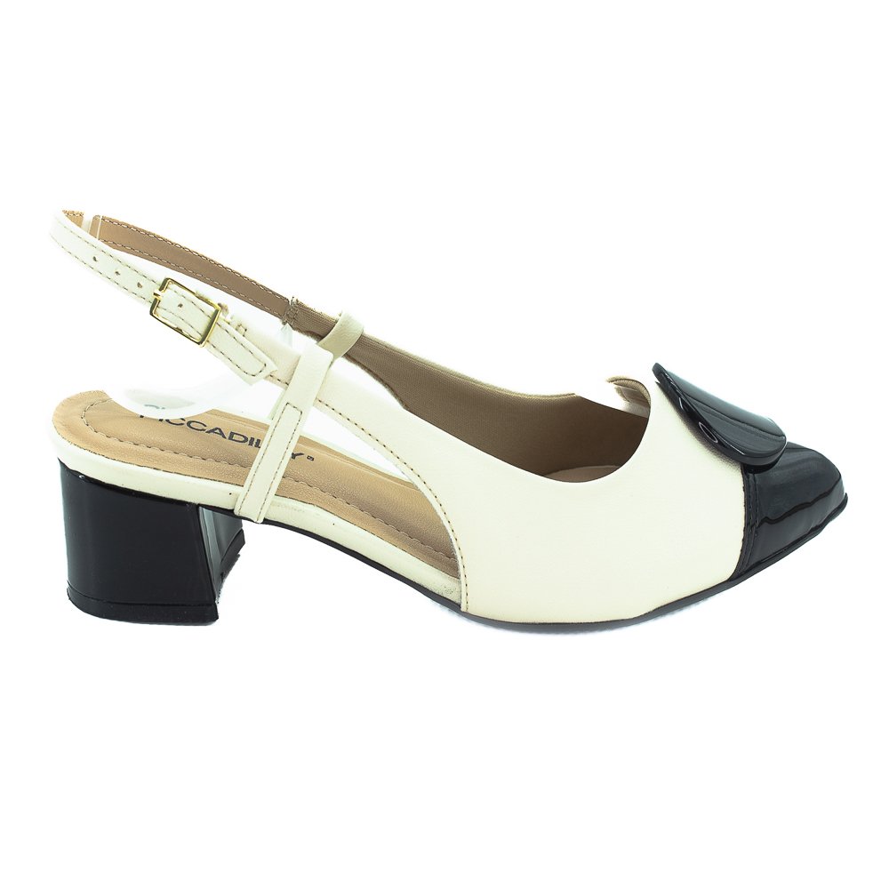 Sapato Feminino Piccadilly 739085-1 - Off White