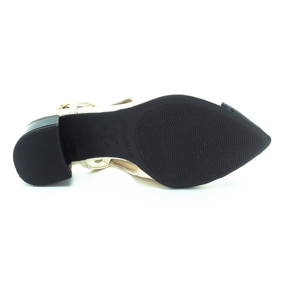 Sapato Feminino Piccadilly 739085-1 - Off White Branco 4