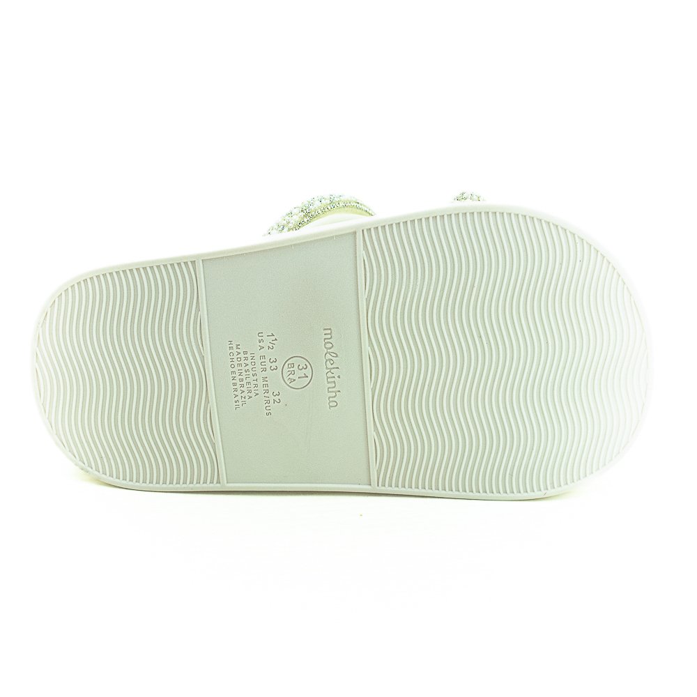Papete Infantil Menina Molekinha 2358.100 - Off White Branco 4