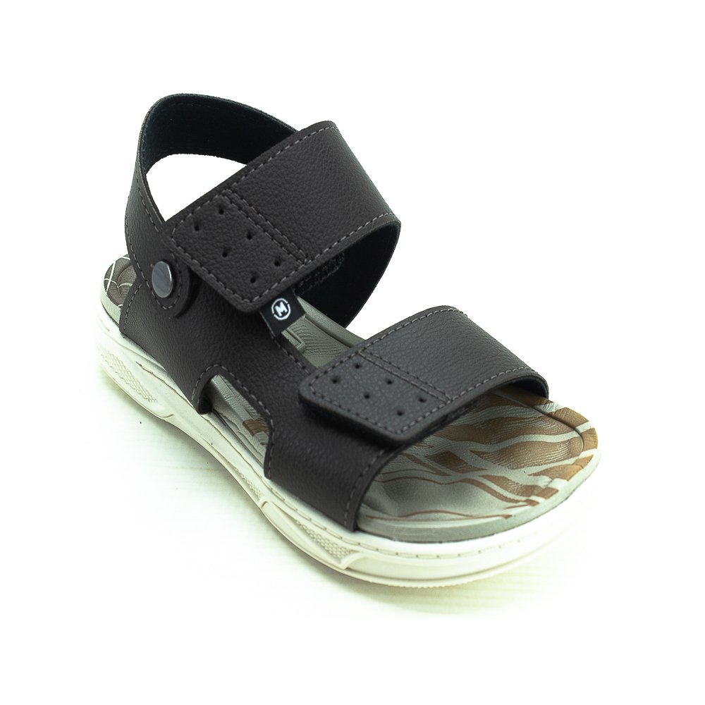 Sandália Infantil Menino Molekinho 2402.437 - Marrom Marrom 2