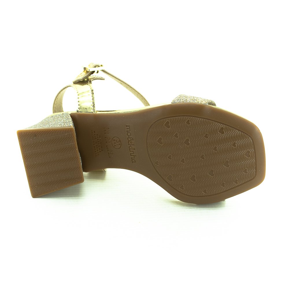 Sandália Infantil Molekinha 2347.100 - Dourada Dourado 4