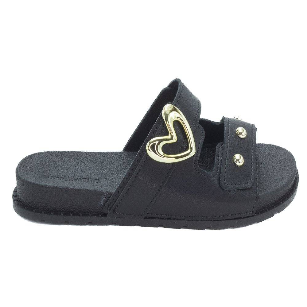 Chinelo Infantil Menina Molekinha 2341.127 - Preto
