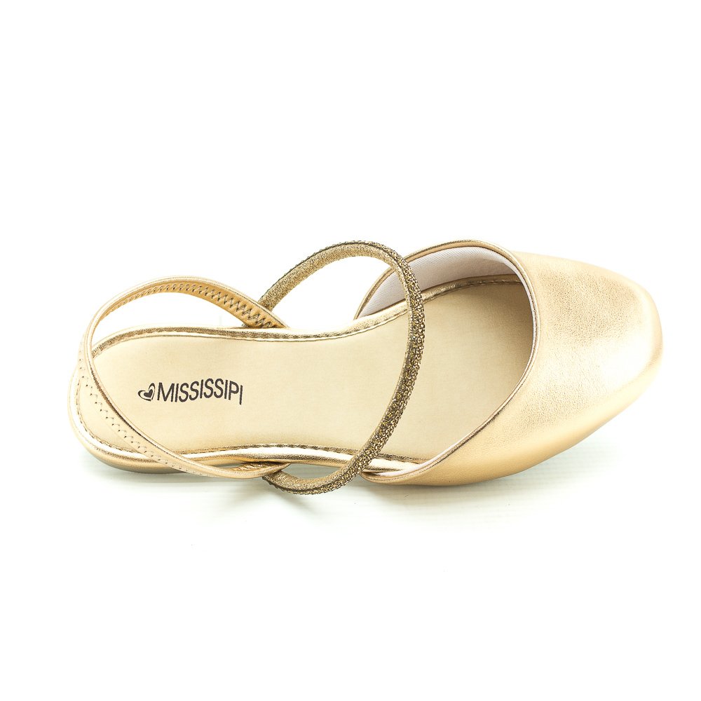 Sapatilha Feminina Mississipi MI774 - Dourado Dourado 5