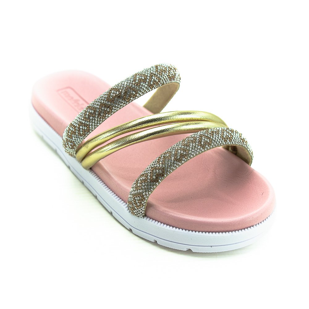 Papete Infantil Menina Molekinha 2352.107 - Dourada Dourado 2