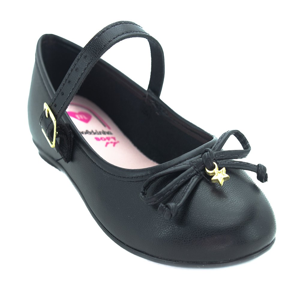 Sapatilha Infantil Menina Molekinha 2502.1009 - Preto Preto 2