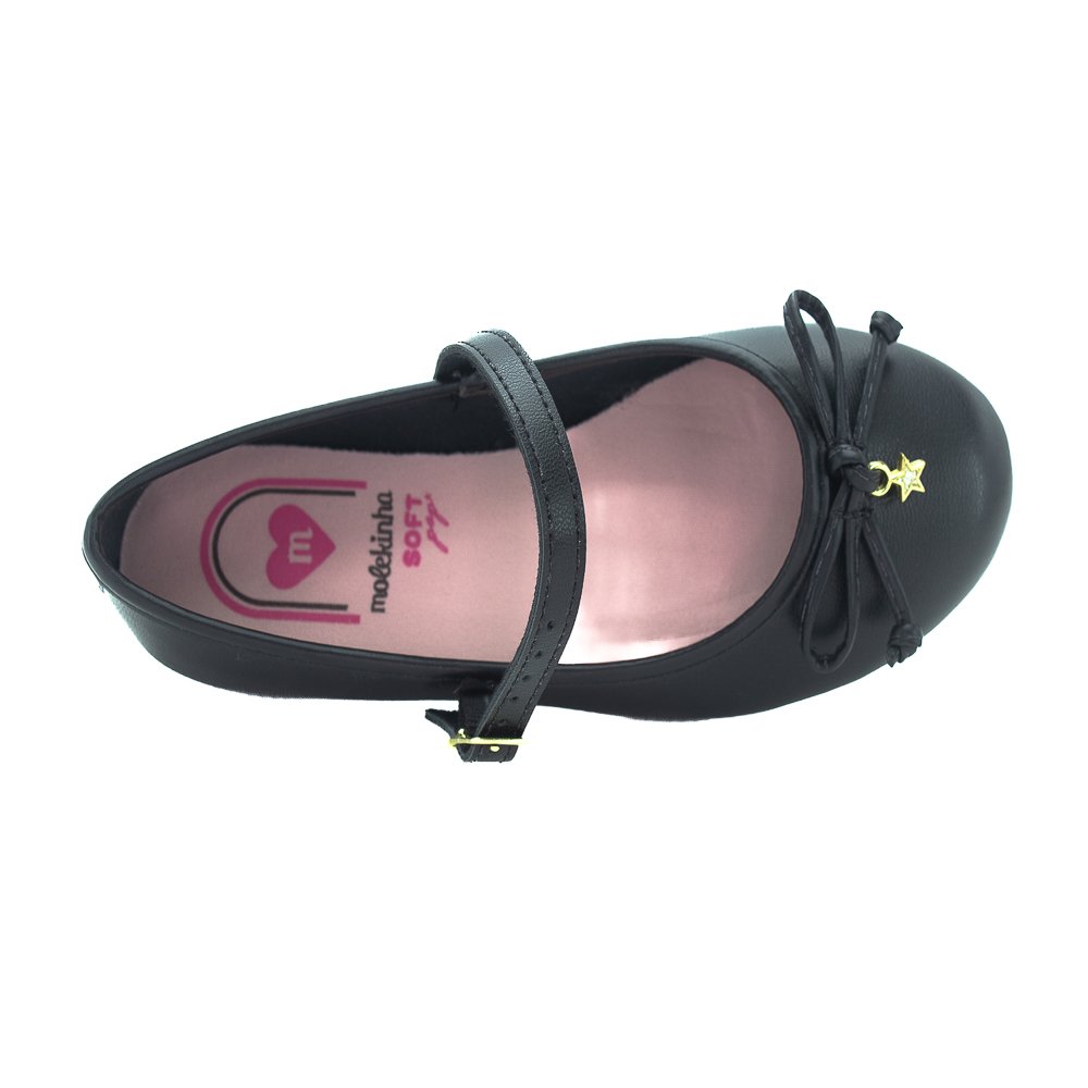 Sapatilha Infantil Menina Molekinha 2502.1009 - Preto Preto 5
