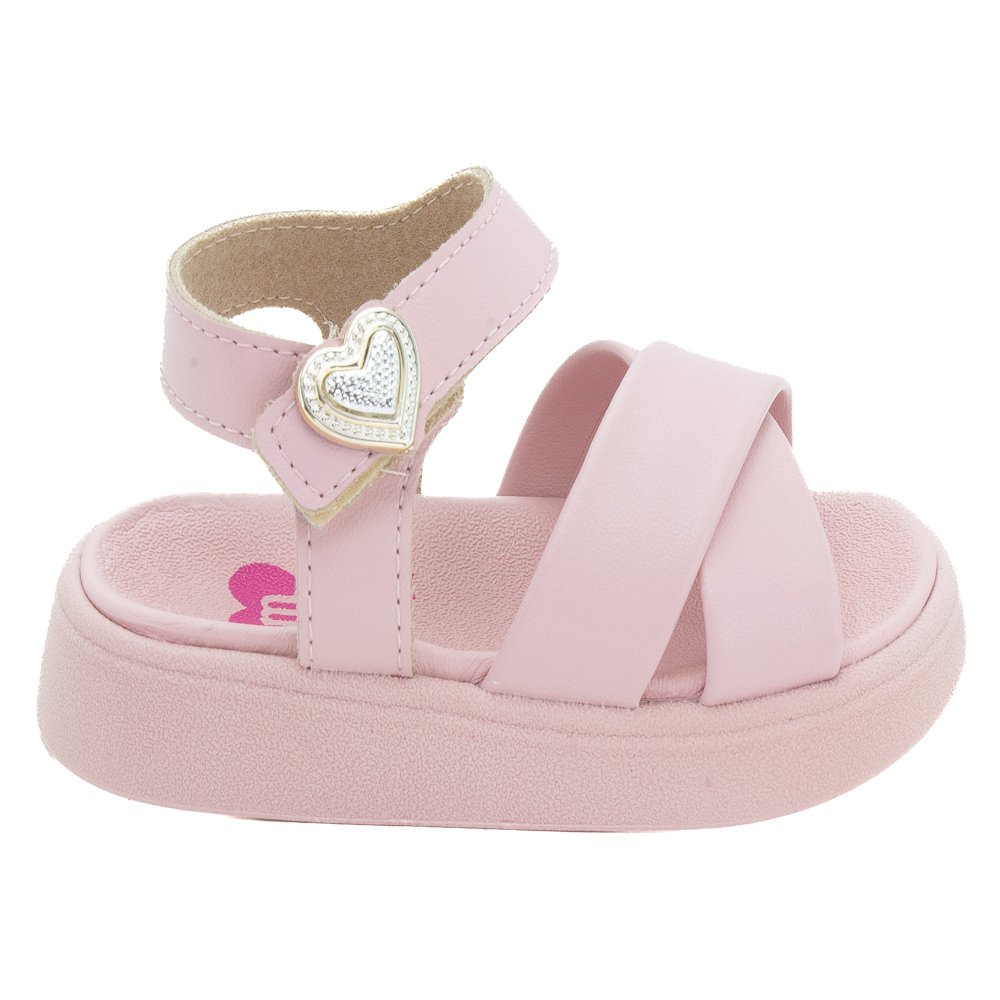 Sandália Infantil Menina Molekinha 2733.111 - Rosa
