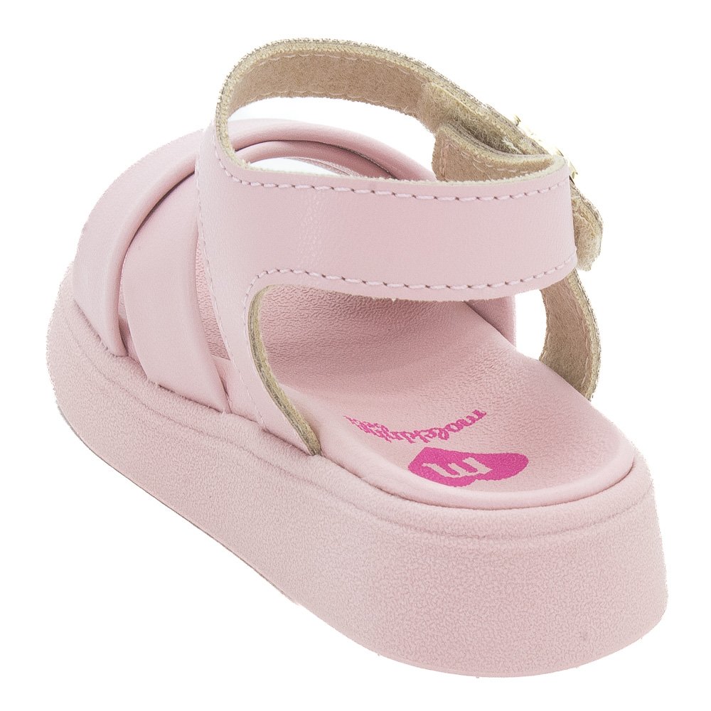 Sandália Infantil Menina Molekinha 2733.111 - Rosa Rosa 3