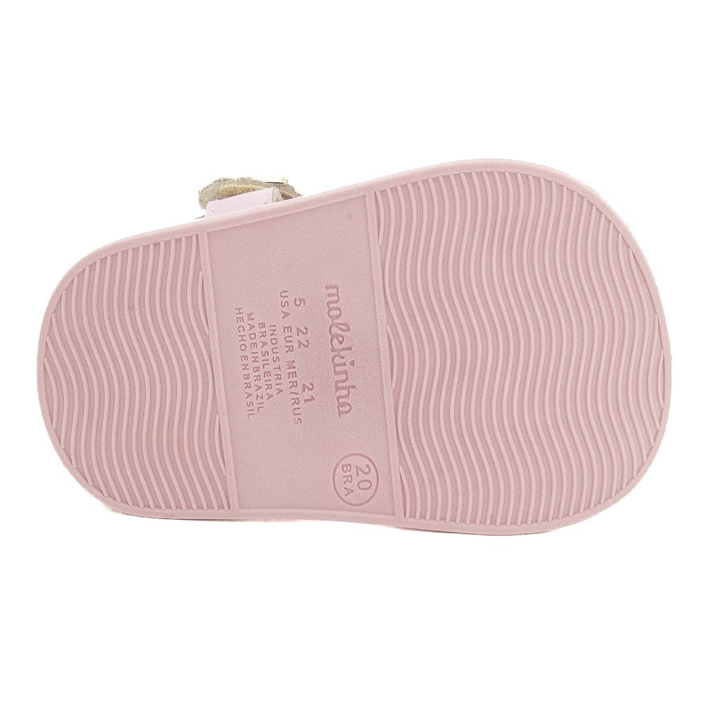 Sandália Infantil Menina Molekinha 2733.111 - Rosa Rosa 4