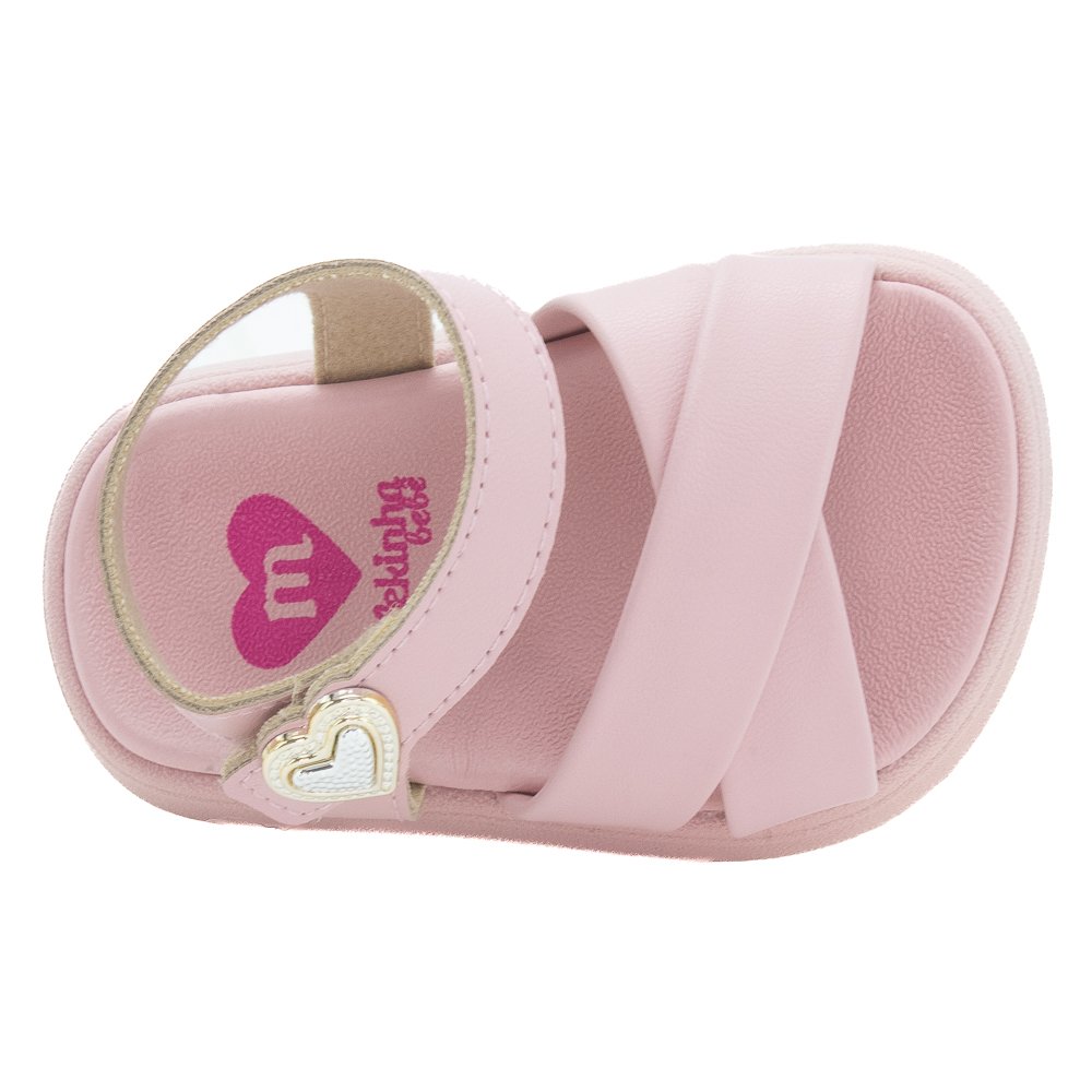 Sandália Infantil Menina Molekinha 2733.111 - Rosa Rosa 5