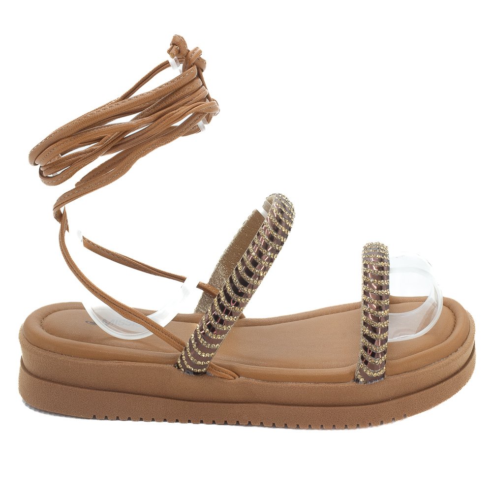 Sandália Feminina Mississipi MF441 - Bronze