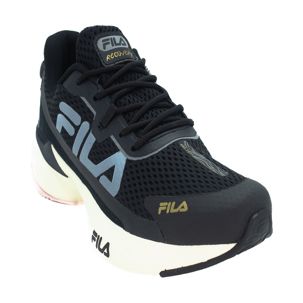 Tênis Feminino Fila Recovery - Preto Preto 2