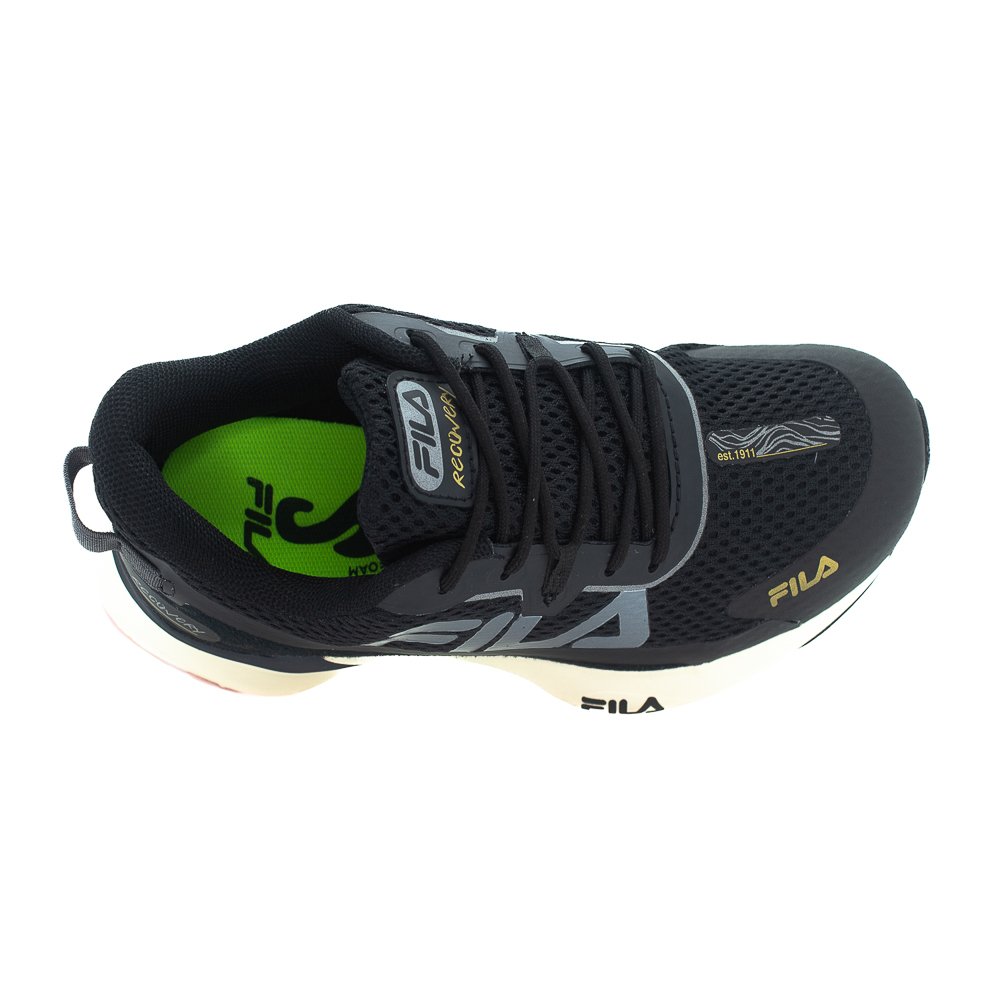 Tênis Feminino Fila Recovery - Preto Preto 5