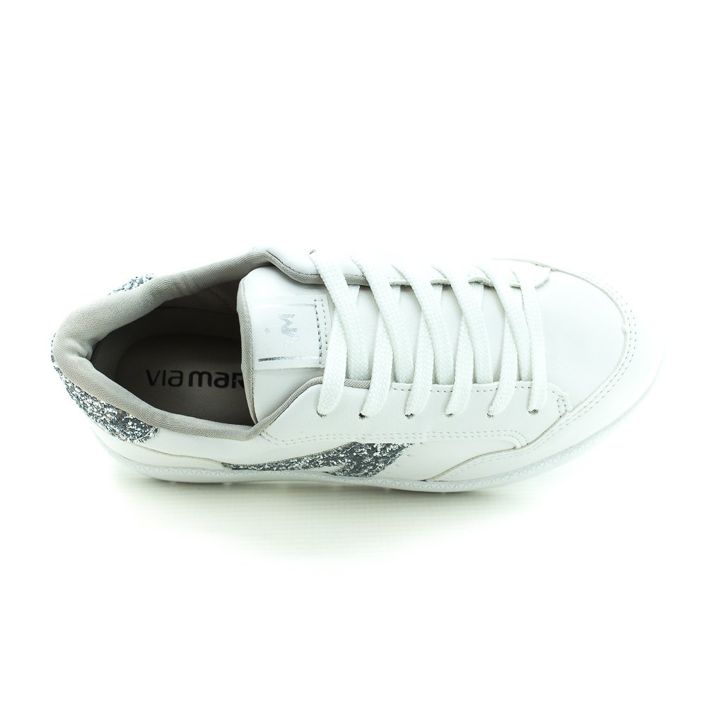 Tênis Feminino Via Marte 076-001-02 - Branco Branco 5