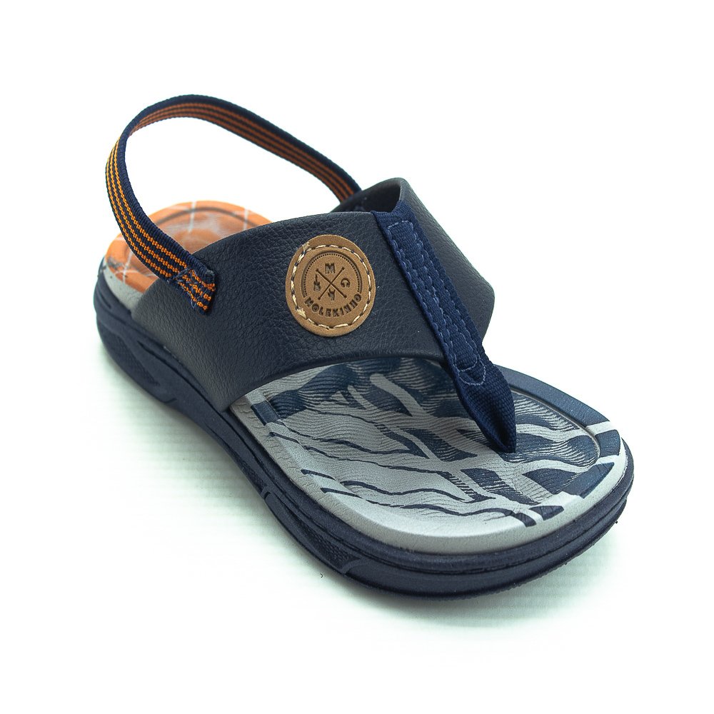 Sandália Infantil Menino Molekinho 2140.709 - Marinho Azul 2