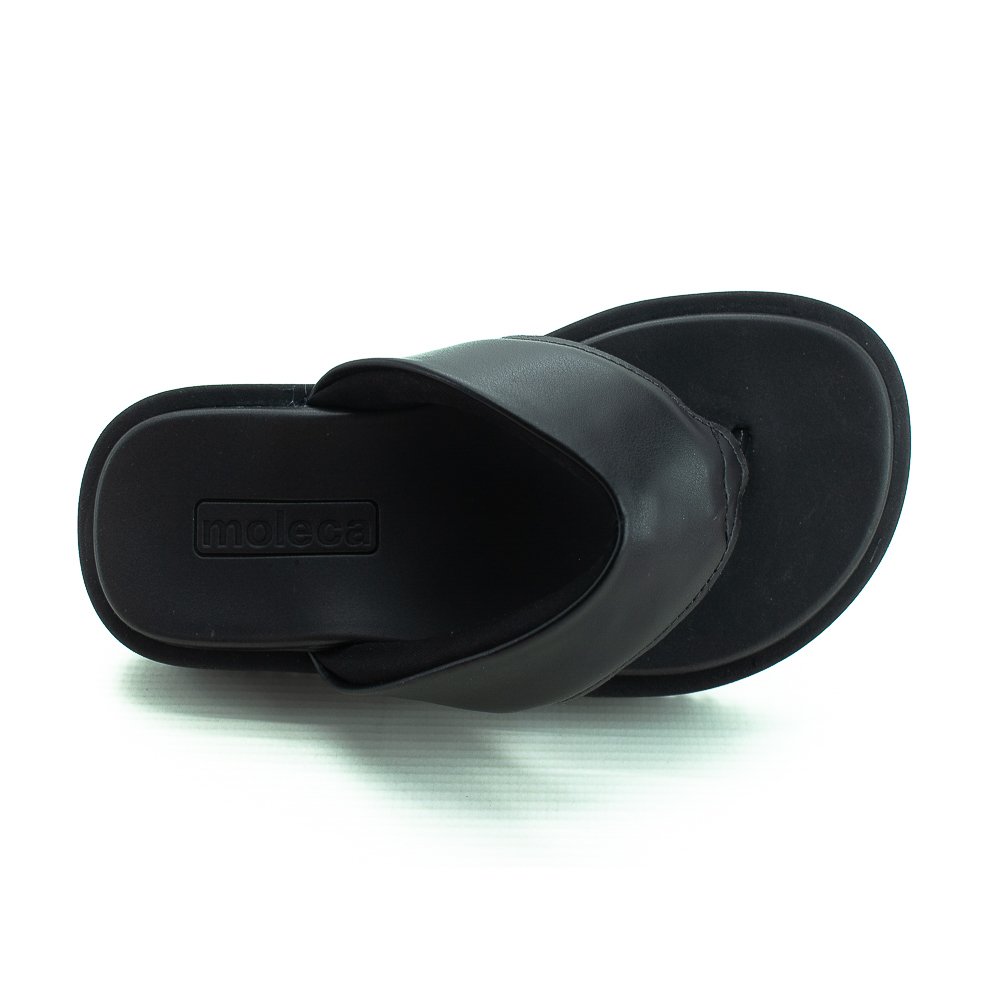 Chinelo Feminino Moleca 5489.100 - Preto Preto 5
