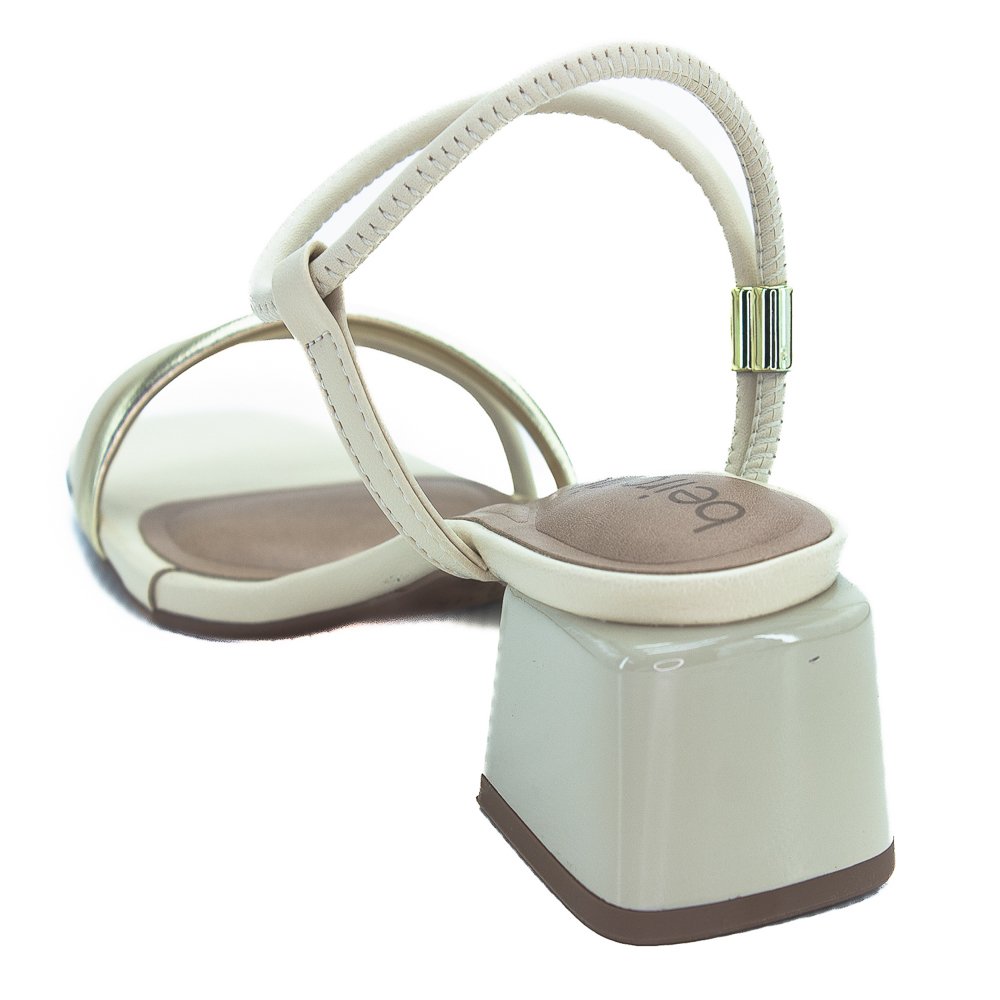 Sandália Feminina Beira Rio 8423.228 - Creme Bege 3
