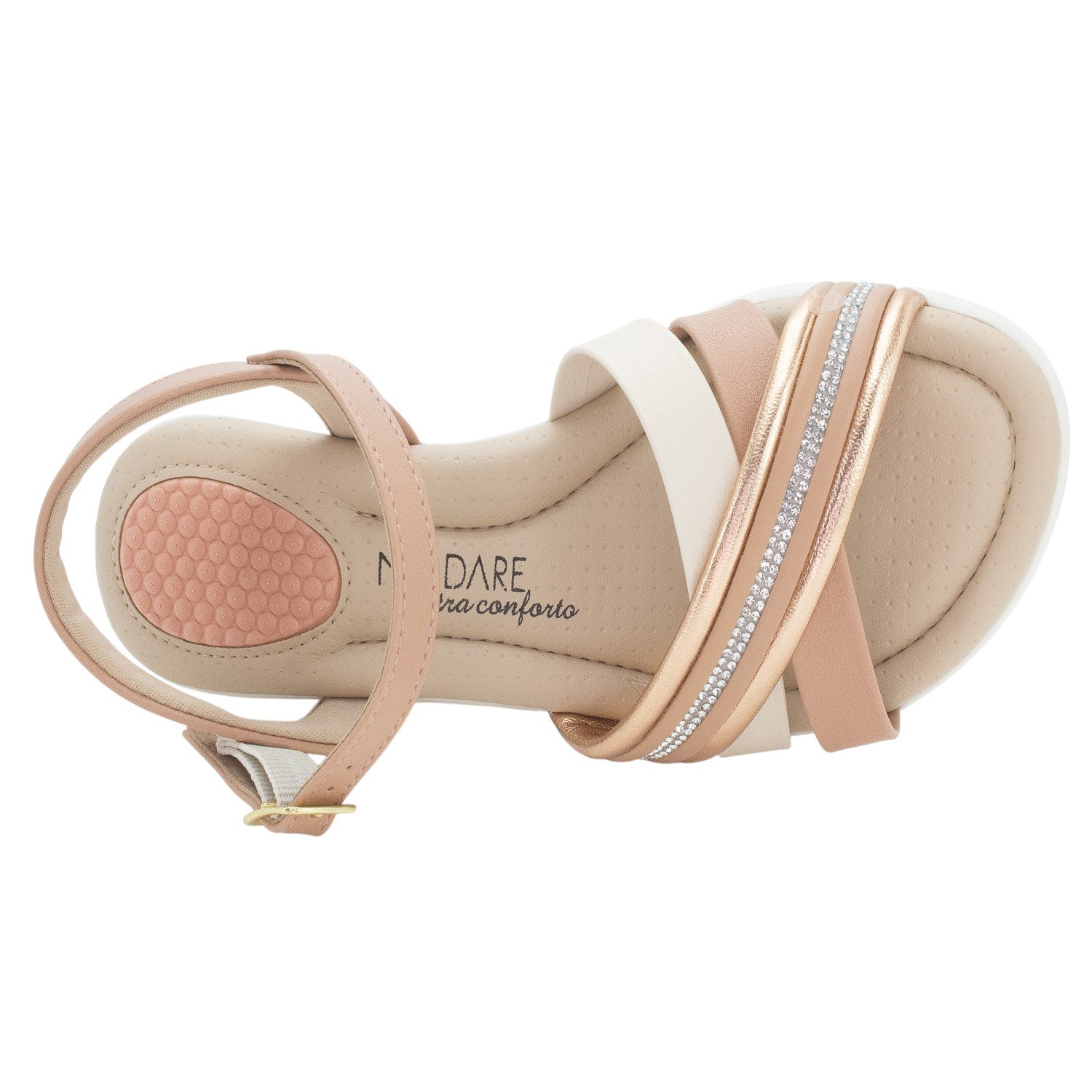 Sandália Feminina Modare 7190.102 - Ouro Rosado Dourado 5