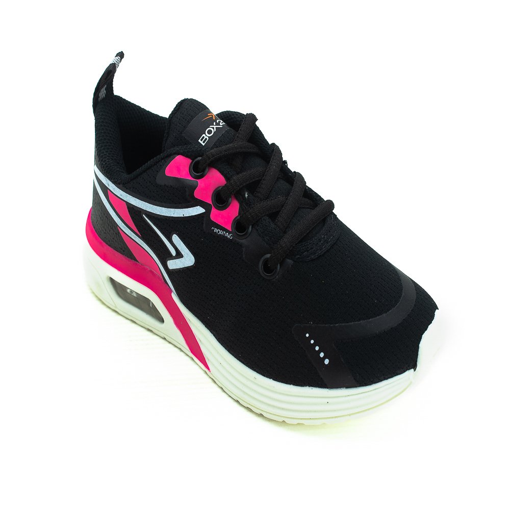 Tênis Infantil Menina Box 200 Bk1937 - Preto Preto 2