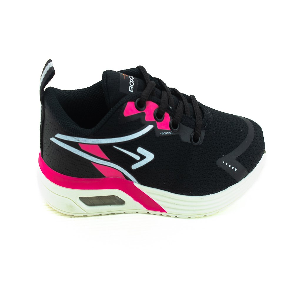 Tênis Infantil Menina Box 200 Bk1937 - Preto
