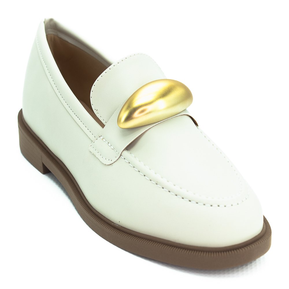Mocassim Feminino Mariotta 20485-18 - Off White Branco 2