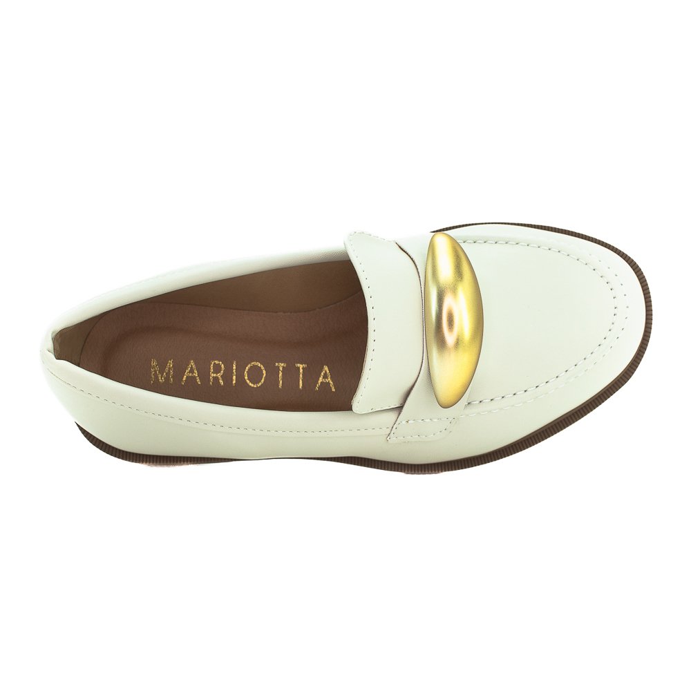 Mocassim Feminino Mariotta 20485-18 - Off White Branco 5