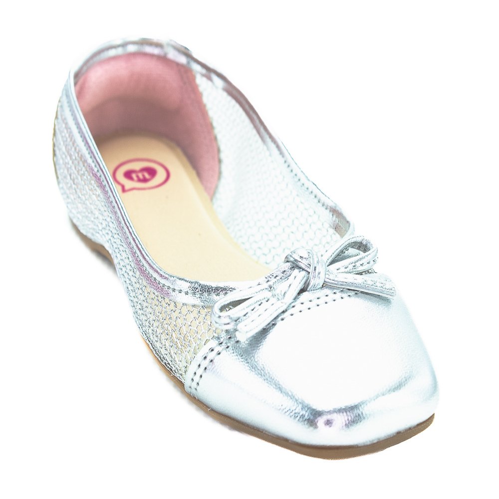 Sapatilha Infantil Menina Molekinha 2548.216 - Prata Prata 2