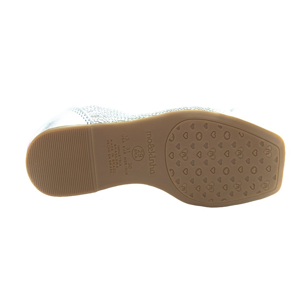 Sapatilha Infantil Menina Molekinha 2548.216 - Prata Prata 4