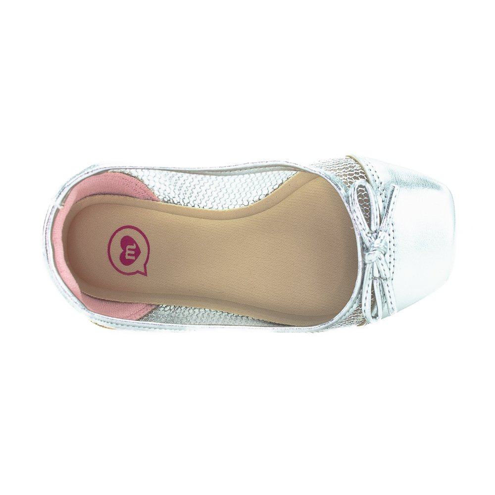 Sapatilha Infantil Menina Molekinha 2548.216 - Prata Prata 5