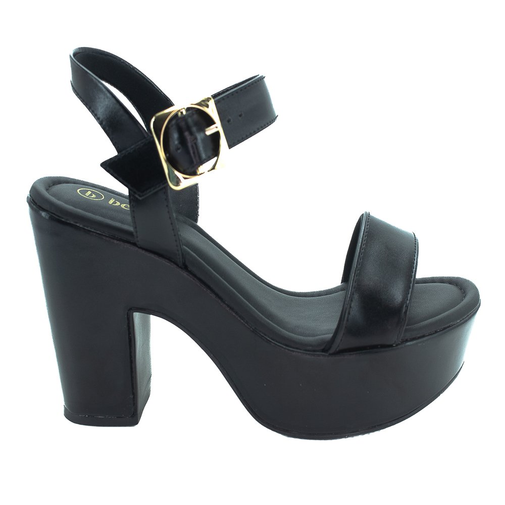 Sandália Feminina Bebecê T5118-188 - Preto