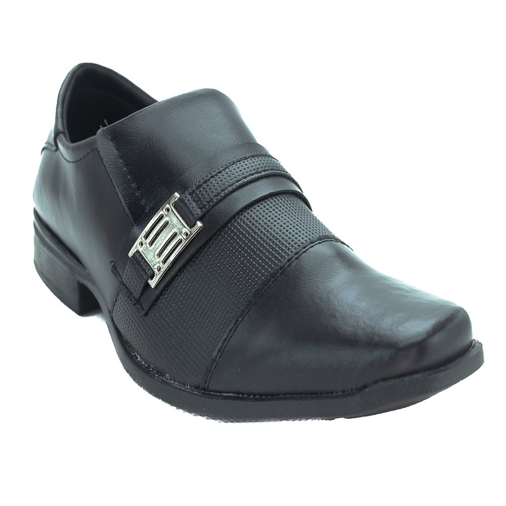 Sapato Social Masculino Maschili 804 - Preto Preto 2