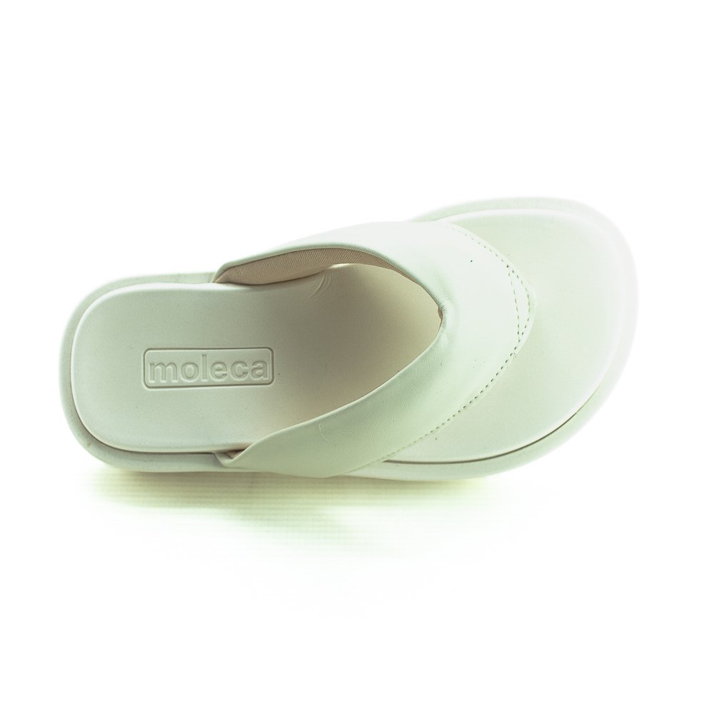 Chinelo Feminino Moleca 5489.100 - Branco Branco 5