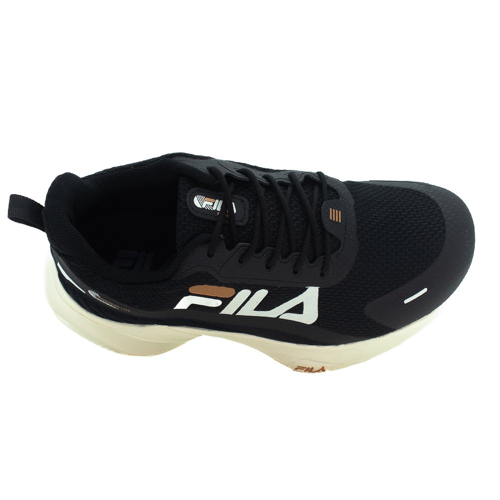 Tênis Feminino Fila Progress Lite - Preto Preto 5