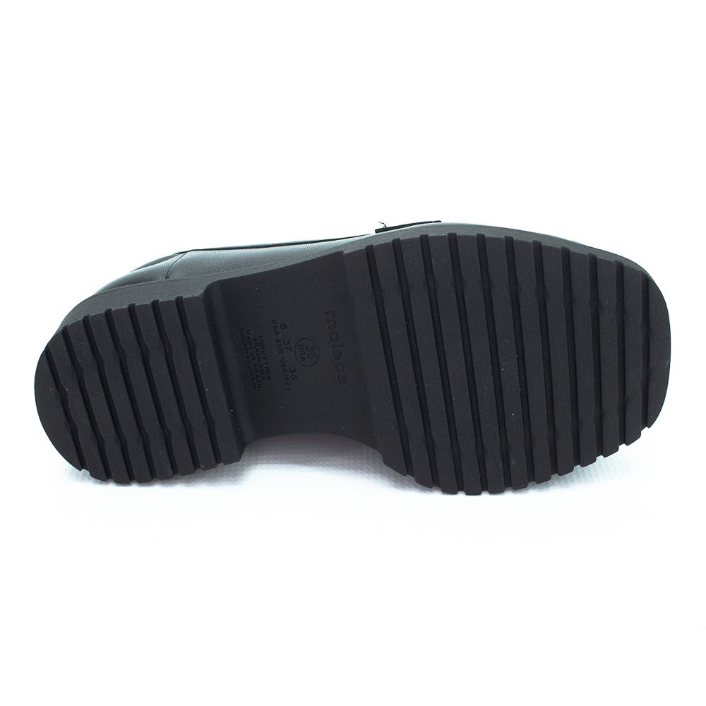 Mocassim Feminino Moleca 5823.100 - Preto Preto 4