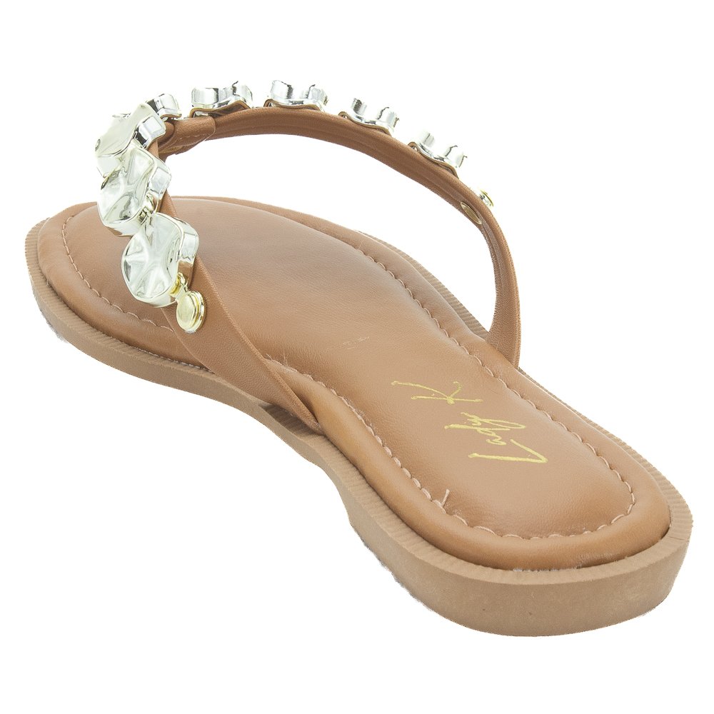 Rasteira Feminina Lady K PE2397 - Marrom Marrom 3