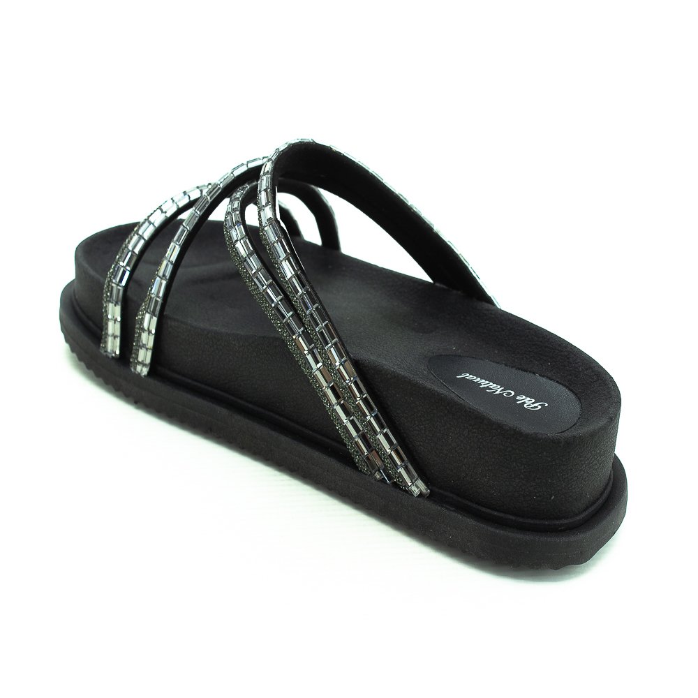 Papete Feminina Pele Natural 358-7 - Preto Preto 3