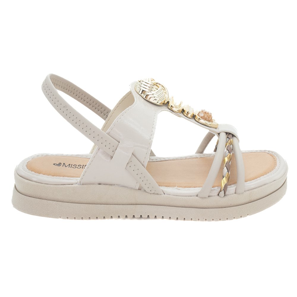 Sandália Feminina Mississipi J0221 - Bege